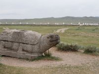 Op deze vlakte liggen de overblijfselen van de oude hoofdstad Kharkhorum.