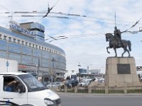 Standbeeld van Alexander Nevsky aan het eind van de Nevsky Project.