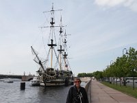 Onderweg langs de Neva van het Petershuisje naar de Petrus en Paulus vesting.