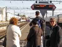 Onze trein komt er aan.
